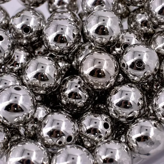 Bola Passante Metalizada 20Mm Em Abs