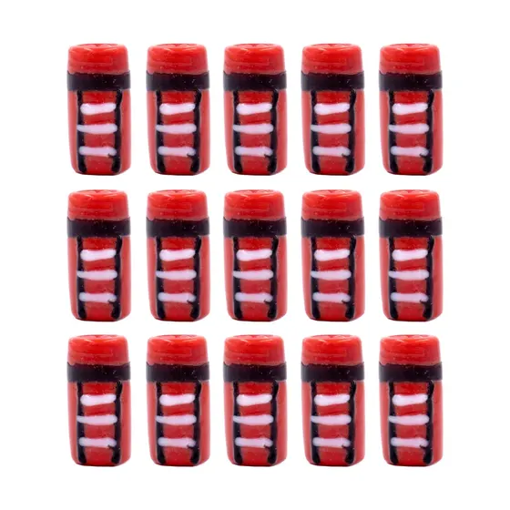 Firma Passante Orixas 13X25Mm Em Vidro Com 10 Pecas