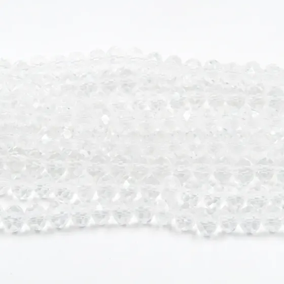 Fio De Cristal Transparente 06Mm Em Vidro Com 10 Fios