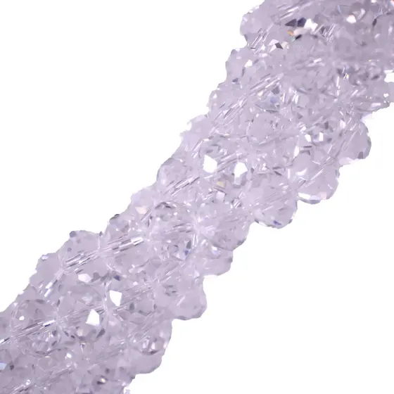 Fio De Cristal Transparente 10Mm Em Vidro Com 5 Fios