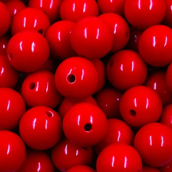 Bola Plastica Leitosa Passante 16Mm
