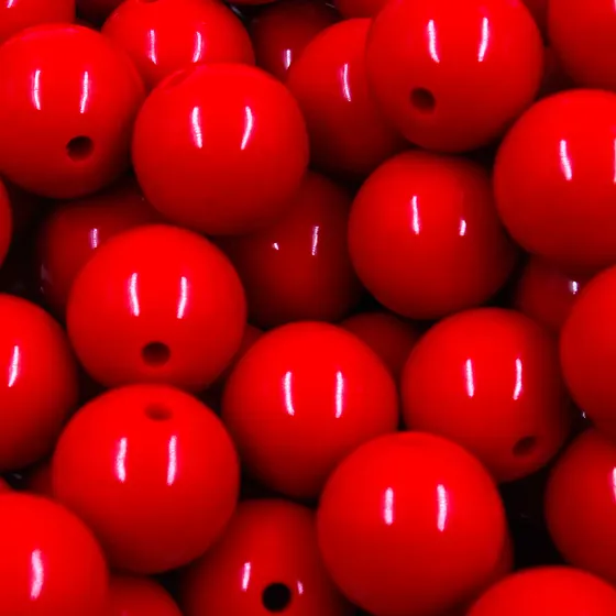 Bola Plastica Leitosa Passante 18Mm