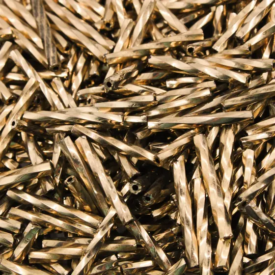 Canutilho Torcido 20Mm Em Vidro Com 500Gr