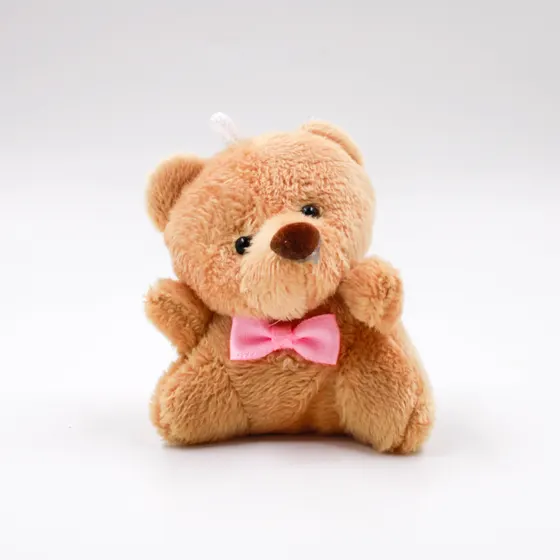Urso Com Laco De Pelucia 60Mm Com 5 Pecas