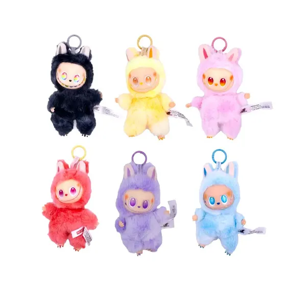 Chaveiro Pelucia Labubu Em Poliester