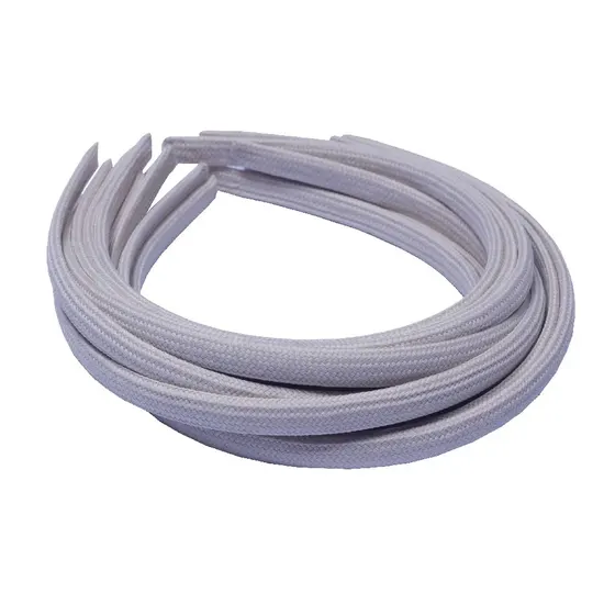 Tiara Para Brinde Sem Dente 10Mm Encapada Em Algodao Com 12 Unidades