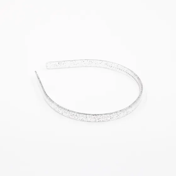Tiara Glitter Com Dente 10Mm Em Plastico Com 12 Unidades (Nc)