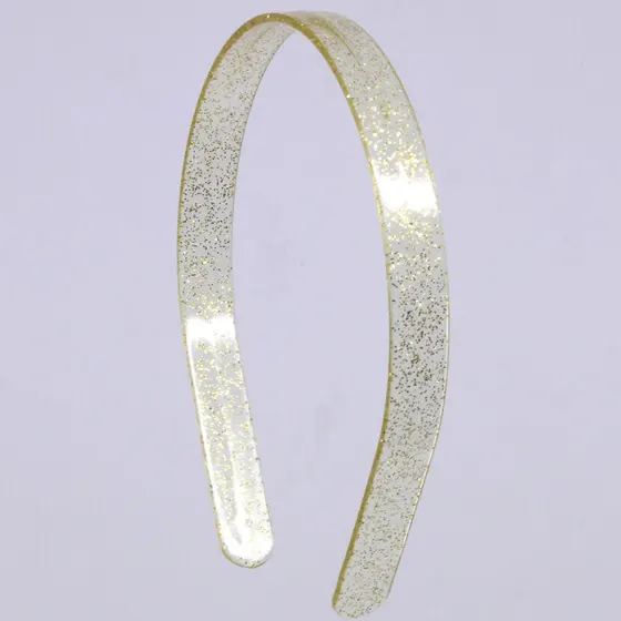 Tiara Glitter 15Mm Em Plastico Com 12 Pecas