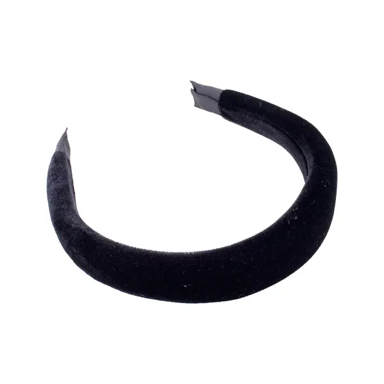 Tiara De Veludo Sem Dente 45Mm Com 6 Unidades