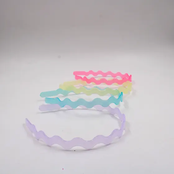 Tiara Ondulada De Silicone 10Mm Com 12 Pecas