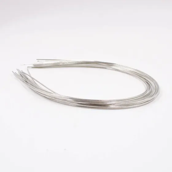 Tiara Sem Dente 01Mm Em Ferro Com 100 Unidades - Niquel
