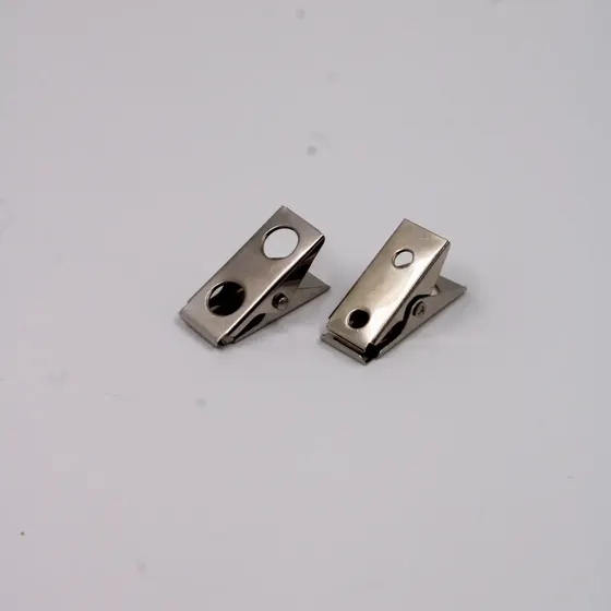 Presilha Jacare Para Cracha 25Mm Em Ferro Com 200 Pecas - Niquel