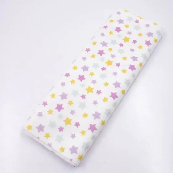Feltro Estampado Estrelas Infantil 25X70Cm