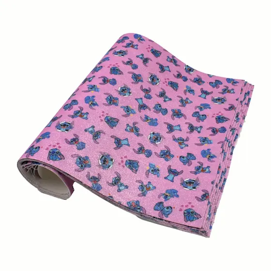Lonita Glitter Estampada Stitch 27X40Cm
