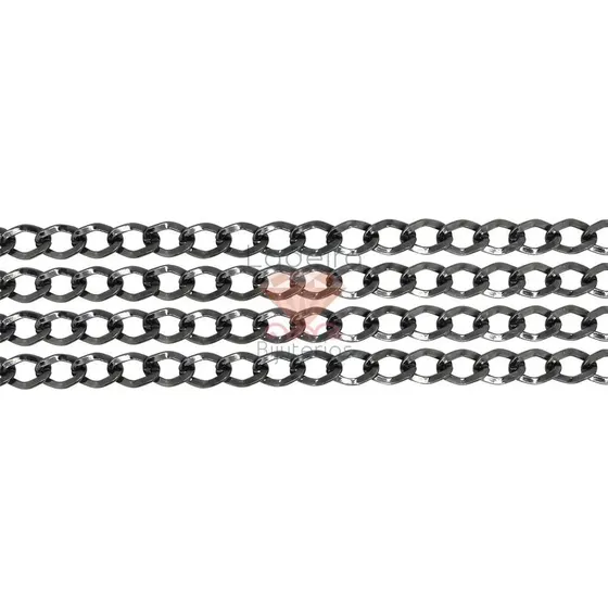 Corrente 10.7X7.2Mm Em Aluminio Com 50 Metros