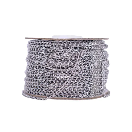 Corrente Grume 4.4X2.8Mm Em Aluminio Com 50 Metros