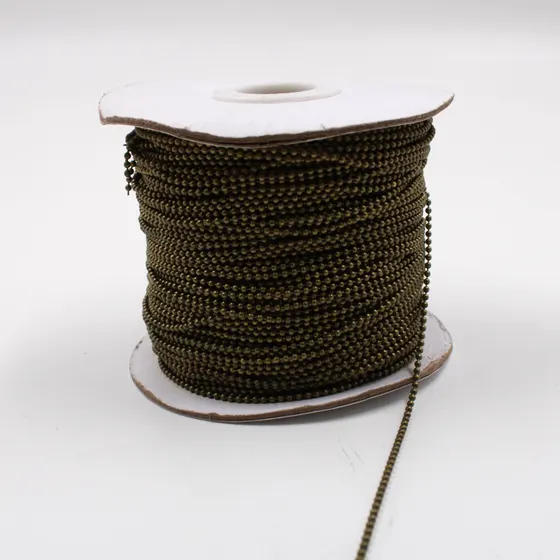 Corrente 1.5Mm Em Latao Com 100 Metros