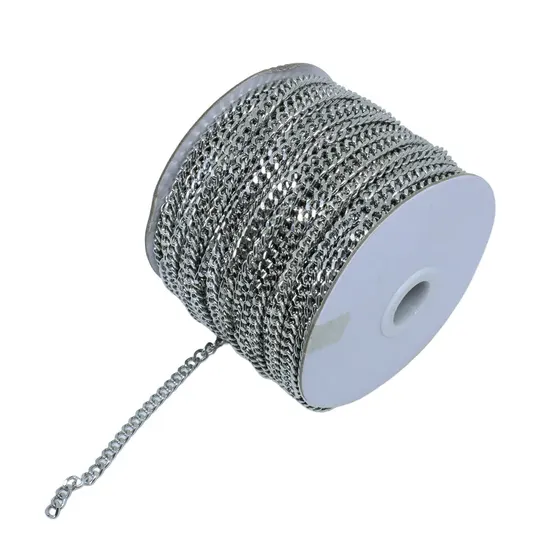 Corrente 6.6X5.2Mm Em Aluminio Com 50 Metros