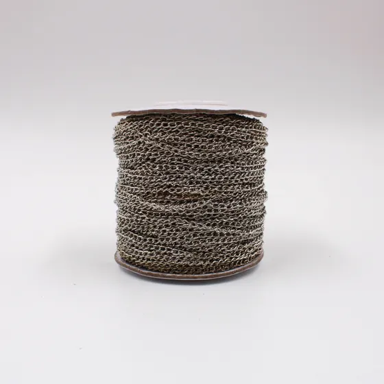 Corrente De Ferro 0.6Mm Rolo Com 50 Metros