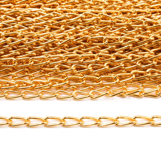 Corrente Elo Longo 15.7X5.5Mm Em Aluminio Com 25 Metros