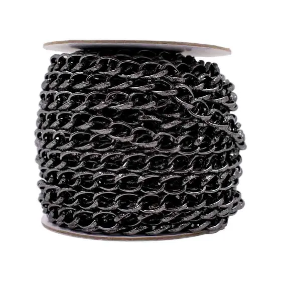 Corrente Groumet Trabalhada 16X11.2Mm Em Aluminio Com 20 Metros