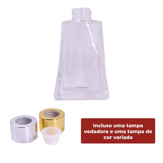 Frasco Para Aromatizador R28/410 Trapezio 110Ml Em Vidro