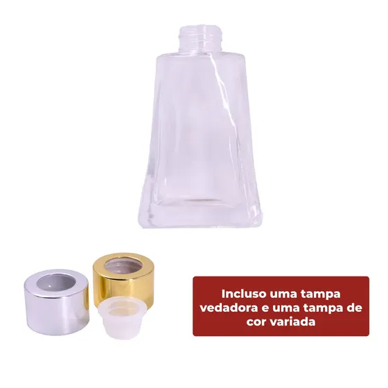 Frasco Para Aromatizador R28/410 Trapezio 200Ml Em Vidro