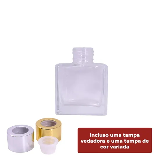Frasco De Vidro Para Aromatizador R22/410 Quadrado