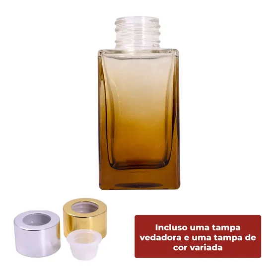 Frasco De Vidro Para Aromatizador R28/410 Quadrado