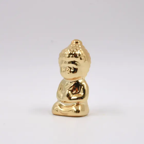Enfeite Decorativo Buda 64X31Mm Ceramica