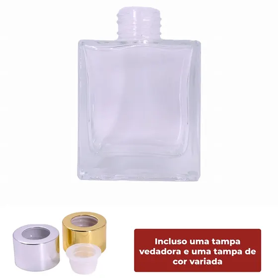 Frasco De Vidro Retangular R28/410 Para Aromatizador