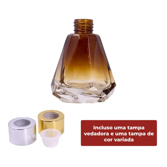 Frasco Hexagonal De Vidro Para Aromatizador R22/410