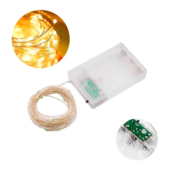 Pisca Pisca Fio De Fada Em Led Com 05 Metros - Amarelo Bebe