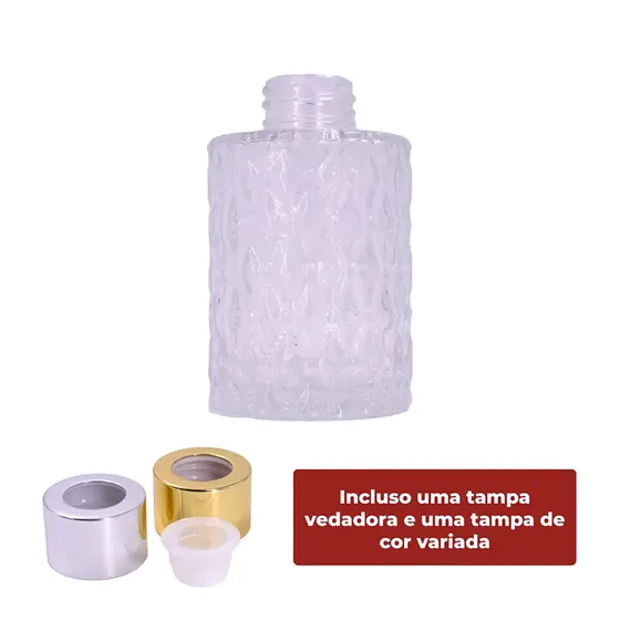 Frasco De Vidro Para Aromatizador R28/410 Cilindro Trabalhado