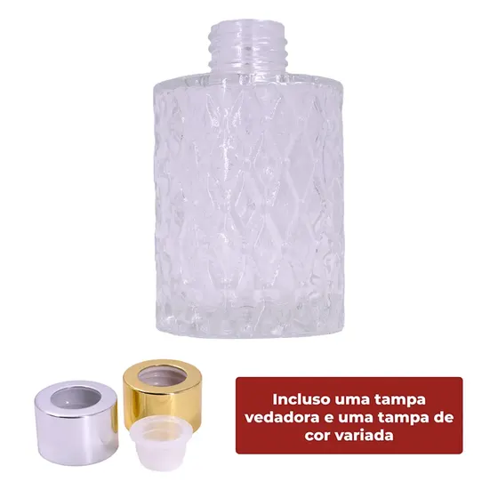 Frasco De Vidro Para Aromatizador R28/410 Cilindro Trabalhado