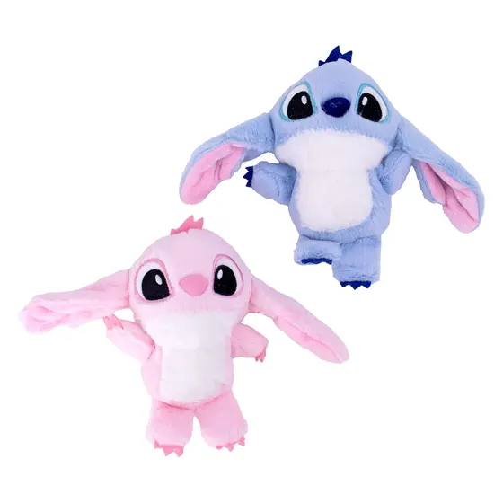 Pingente De Pelucia 16Cm Stitch E Angel Com 06 Pecas