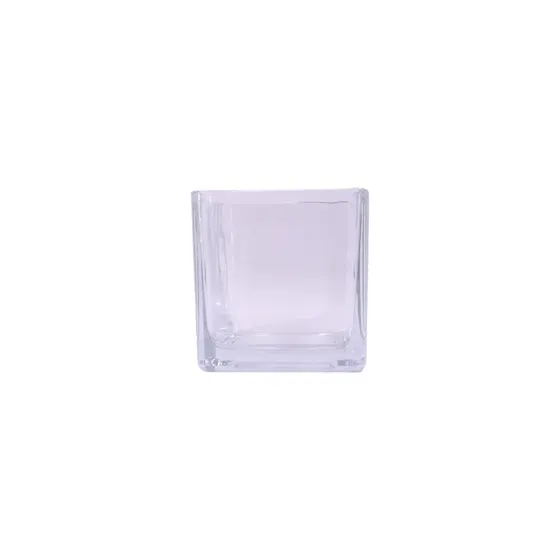 Cubo Porta Vela 120Ml Em Vidro