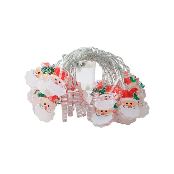 Pisca Pisca Decorativo Led Papai Noel Com 1,5 Metros