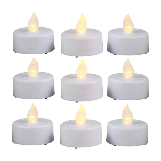 Mini Vela De Led Eletronica Decorativa Com 24 Pecas