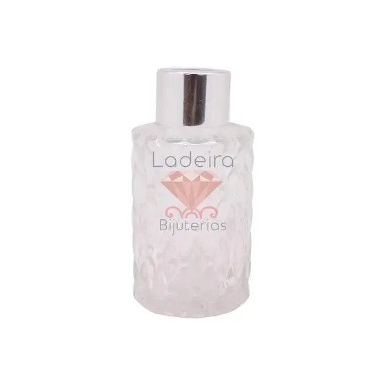 Frasco De Vidro Para Aromatizador Redondo Trabalhado 80Ml