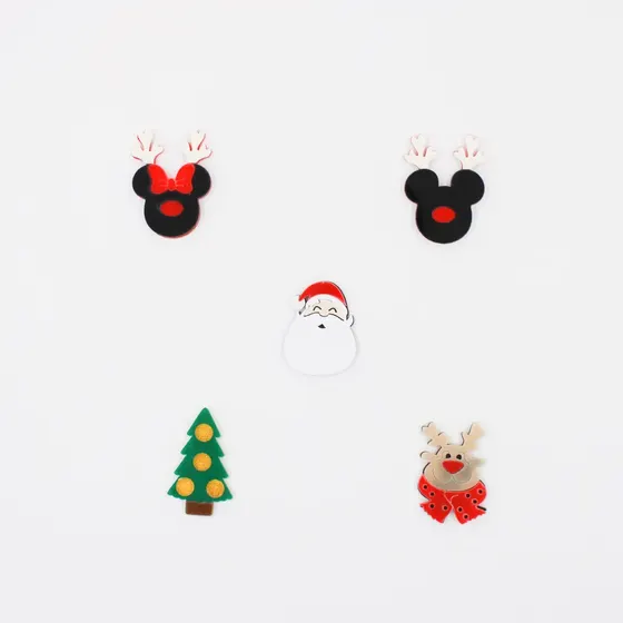 Aplique Kit Natal 4 Em Acrilico Com 25 Pecas