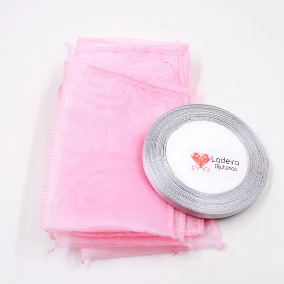 Saco De Organza 9X12Cm Nacional Com 100 Pecas