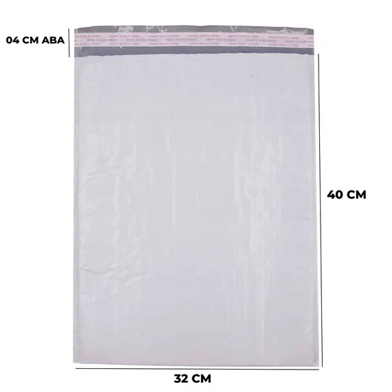 Envelope De Seguranca Com Bolha No6B 32X40Cm Com 10 Unidades