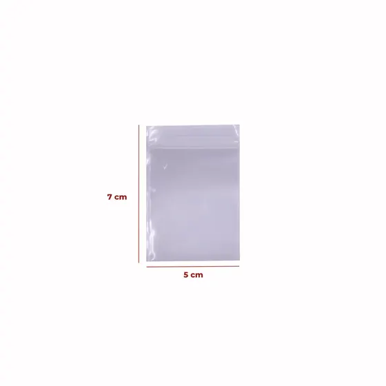Saco Zip Lock No1 05X07Cm Com 100 Unidades