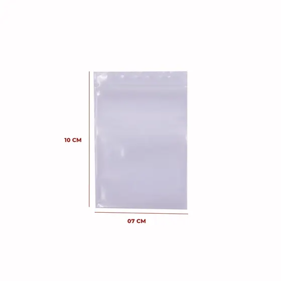 Saco Zip Lock No3 07X10Cm Com 100 Unidades