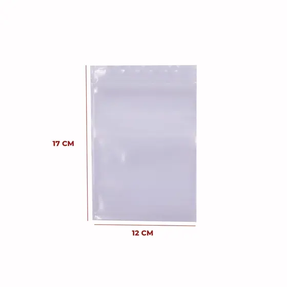 Saco Zip Lock No6 12X17Cm Com 100 Unidades
