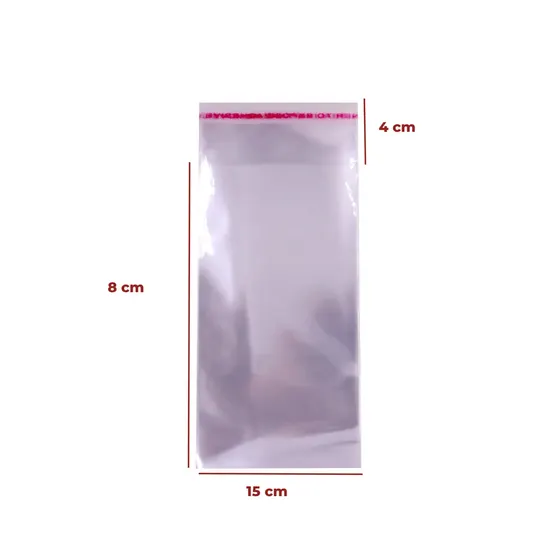 Saco Adesivado No17 08X15X04Cm Com 100 Unidades