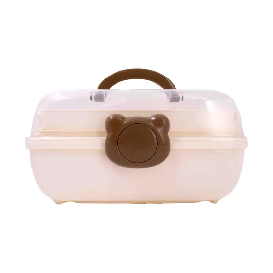 Maleta Organizadora Articulada 27X16.5X14.5Cm Com 3 Bandejas Em Plastico