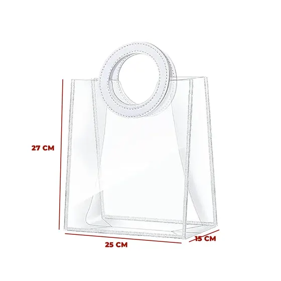 Sacola Media Com Alca Redonda Com 10 Pcs