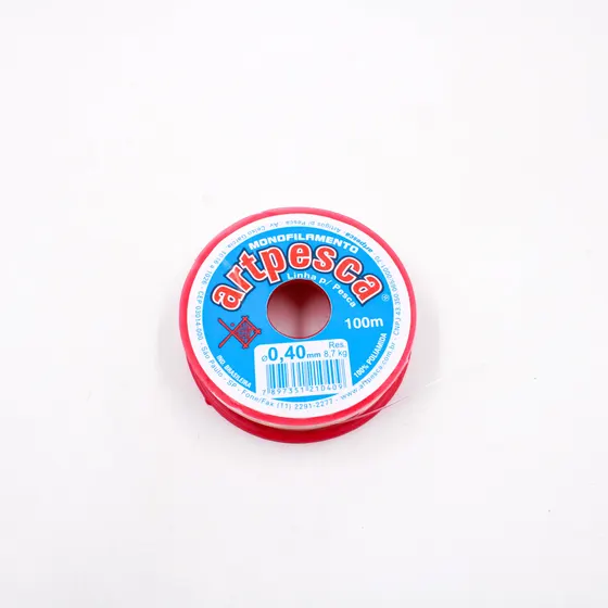 Fio De Nylon 0.40Mm Artpesca C/20Rl De 100M Cada
